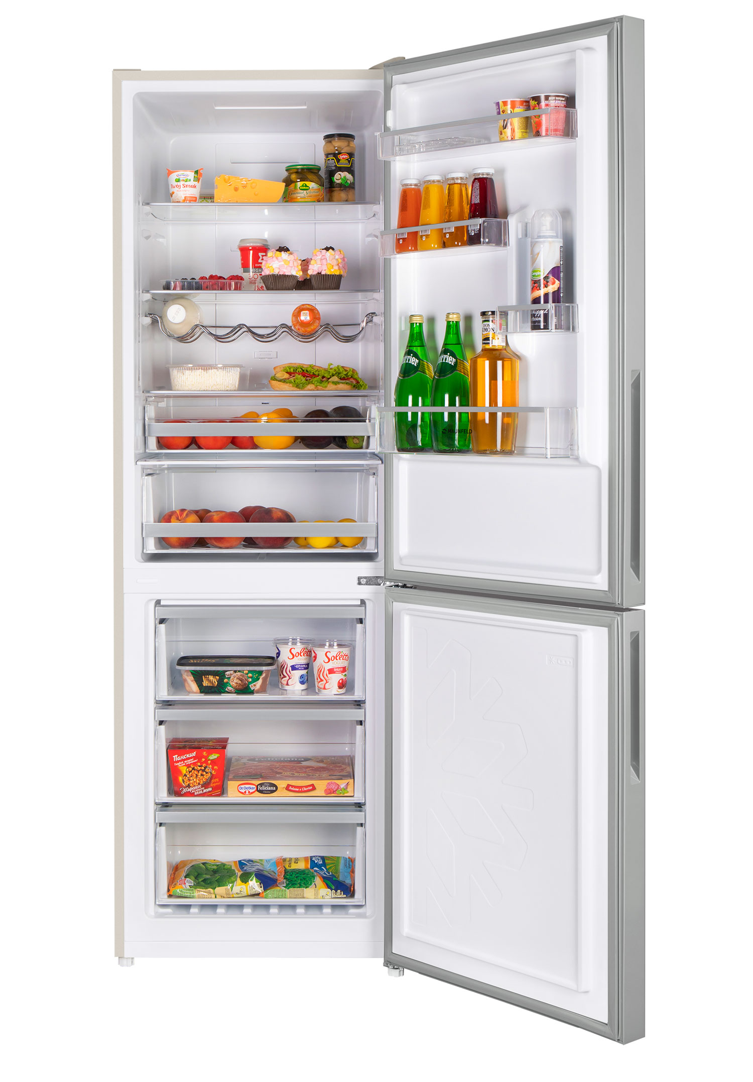 Купить Двухкамерный холодильник MAUNFELD MFF185NFBG — Фото 3