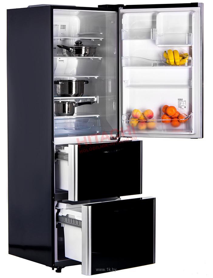 Двухкамерный холодильник HITACHI R-SG 38 FPU GBK — купить в интернет-магазине Премьер Техно — Фото 2
