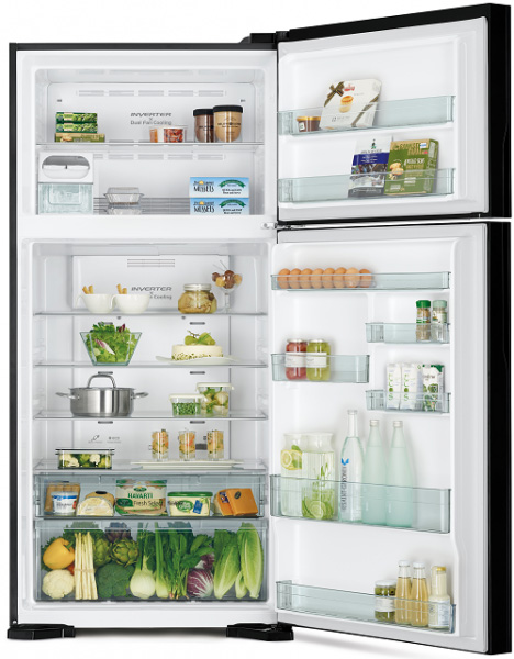 Двухкамерный холодильник HITACHI R-V 662 PU7 PWH — купить в интернет-магазине Премьер Техно — Фото 2