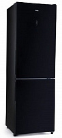 Двухкамерный холодильник AVEX RFC-301D NFGB черное стекло