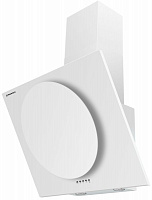 Наклонная вытяжка MAUNFELD TOWER CIRCL 60 белый/БЕЛОЕ стекло