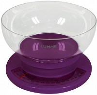Кухонные весы LUMME LU-1303 фиолет