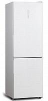 Двухкамерный холодильник AVEX RFC-301D NFGW белое стекло
