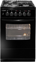 Комбинированная плита Лысьва ЭГ 1/3г01 М2С-2у Черный Стеклянная крышка