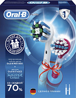 BRAUN Oral-B Family PRO 500 + STAGES POWER FROZEN белый/голубой