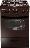 Кухонная плита Лысьва ГП 400 МС-2у Коричневый Стеклянная крышка Реш. чугун
