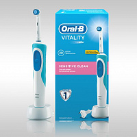BRAUN Oral-B Vitality Sensitive, белый/голубой